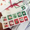 Gift Wrap Christmas Sticker Stickers Xmas Envelope Baking Sealingholiday Cartoon Label Bag Package Labels Seal Decorations Decals Adhesive