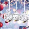 Party Decoration 95mm Christmas Balls Ornament Delicate Xmas Santa Claus Tree Pendant Accessories Kerst Navidad Drop Delivery 2021 H Dhdah