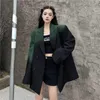 Women's Suits Autumn Harajuku Women Suit Jackets Gradient Green Oversized Gothic Punk Hip Hop Blazer Coats Chic Loose Outwear Femme