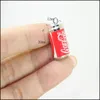 Charms 20Pcs/Lot Resin Cans Charm Simation Drink Cola Pendants Jewelry For Diy Earrings Keychain Bracelet Accessories Drop Mjfashion Dhxji
