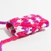 Evening Bags Fashion Thick Line Crochet Crossbody Handmade Woven Colorful Women Shoulder Bag Knitting Messenger Small Phone Purse