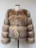 Damen Pelz Faux HJQJLJLS 2022 Winter Frauen Mode Waschbär Mantel Luxus Kurze Flauschige Jacke Oberbekleidung Fuzzy Mantel HKD230727