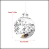 Decorazione per feste 95Mm Palline di Natale Ornamenti Delicato Natale Accessori per ciondoli albero di Babbo Natale Kerst Navidad Drop Delivery 2021 H Dhdah