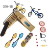 Finger Toys Tech scooter Two Wheel Mini Skateboards Ramp Parts Sets BMX tip Bikes board Skate Deck Novelty 2209303001406