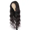 Deep Wave Wig Head Cover Mid-Length Long Curly Hair Black Women aanpasbaar