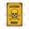 Andere Modeaccessoires Vintage Danger Metal Painting Poster Blechschild Retro Warning Metal Plate Signs Shabby Chic Garage Man Cave Home Wall Decor Board Plaques