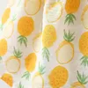 Ensembles de vêtements Bébé Enfants Vêtements Ensemble Tenues Pour Filles Ananas Imprimer Sans Manches Cami Tops Taille Haute Shorts Solide Été Lâche Deux Pièces