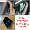 Interior Accessories For Chery Tiggo 5X / 7 8 Pro 2022 Front Inner Door Armrest Storage Box Decor Cover Kit Trim Car 2Pcs