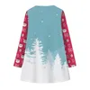 Flickakl￤nningar 2022 Santa Claus Christmas Dress for Autumn Carnival Home Party Girls 5-12 ￥r Ton￥rkl￤der