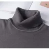 Men's Sweaters Clothing Winter Fleece Thicken Pullovers O Neck Knitted Turtleneck Korean Fashion Simple Long Sleeve Warm Solid 220930