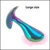 Altri articoli di bellezza per la salute Intimo Outdoor Small Medium Large Size Metal Anal Beads Butt Plug Dildo Vaginale Unisexy In Topscissors Dh274