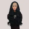 Long Curly Hair Wigs Gradiente Color Lace Frente Feminina Fibra de Alta Temperatura