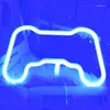 Lampki nocne LED Neon Light Gamepad Lampa stołowa zasilana przez USB do wystroju pokoju gier Party Holiday Wedding Home Gift