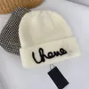 Cappello a maglia Autunno caldo berretto di perle in lana di lana stradina hip hop cranio tappi