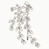 Sparke Clear Crystals Hair Clip Wedding Headpoins Women Bridal Zircon Silver Clips Prom Prom Party Party Head Jewelry Association