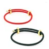 Bracelet 2022 mode 6 couleurs fil créatif Bracelet chanceux rouge noir à la main chaîne corde Couples femmes et hommes fabrication de bijoux