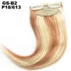 Menselijk haar pony schuine knal hair extensions hoge temperatuur draad