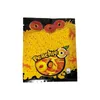 12 tipos mylar bolsas comest￭veis gummies embalagem bolsa de z￭per selvagem de z￭per 600mg de logotipo personalizado de morango melancia p￪ssego amarelo