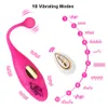 Beauty Items 10-Gang-Vibrator für Frauen, Vibro-Höschen, sexy Spielzeuge, springendes Ei, Analplug, Fernbedienung, Stimulation der Klitoris, Erwachsene