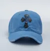 Unisex Street Dance Geometric Pattern Ball Cap Fashion Stingy Brim Hat Metal