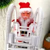 Boże Narodzenie elektryczne Święty Mikołaj Claus wspinaczka Pluszowa lalka Kreatywna muzyka Xmas Decor Kid Toys Prezenty dla rodziny