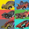 Diecast Model Auto 6 pc's Pull Dinosaur Toys 6 Pack Roadster Party Gunsten Games Dino Cadeau voor kinderen 220930