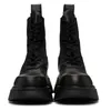 Fashion Men's Designer Boot Height Increasing Men Black Combat Boots Cute Man Tire Boot Botas Mujer