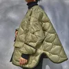 Womens Down Parkas Clinkly Designer Autumn Winter Army Green Pufferjackets för kvinnor Casual Fashion Warm Breasted Cotton Quilted Coat Pockets 220929