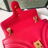 Frauen Dame Messenger Taschen Liebe herz V Welle Muster Satchel Echtes Leder Schulter Tasche Kette Handtaschen Geldbörse