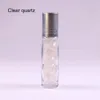 10ml 천연 크리스탈 보석 에센셜 오일 롤러 볼 병 투명한 향수 오일 액체 병에 롤 rre14625