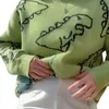 Women's Hoodies Sweatshirts Women Dinosaur Print Knitted Sweaters Pullover Woman Clothes Fall Winter Trend Vintage Long Sleeve Top Clothing y2k Fashion 220930