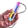 Trädgårdsdekorationer H D 120mm AB-Colors Crystal Prisms Suncatcher Rainbow Maker Hanging Drops Pendant For Window Chandelier Parts Diy Home Decor 220930