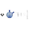 Osgree rökningstillbehör 14mm Female Mega Globe Glass Bubbler Mynstycke Whip Adapter Water Pipe Bong Kit
