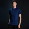 Mäns t-shirts män polo skjortor kort ärm fast färg sommar ny herr casual t mode affärer toppar tees kläder avslag krage