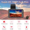 4 tums bil DVR Dash Cam Front och BACK CAMERA VIDEO RECORDER Dual Lens Cycle Recording Night Vision G-Sensor 1080p Dashcam