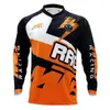Racingjackor 2022 Pro Men Cycling Quick Dry Motocross Jersey Downhil Mountain Bike DH Shirt Motorcykelkläder Ropa MTB T-shirts