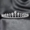 Retro Flower Leaf Wedding Crown Silver Plated Bride Head Jewel Pannband Hoop Tiaras Jewelry Wedding Hair Accessories