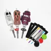 Hookahs Glass Nectar med 14mm Metal Nails Quartz Tips Wax Dabber Tool Silicone Container Mat Keck Clip Reclaimer NC Kit