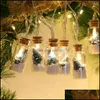 Décoration de fête Guirlande lumineuse de Noël Faible consommation d'énergie Longue durée de service Cadeau Souhaitant Bouteille Arbre de Noël Lampe de fête Drop Deliv Dhgjk