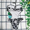 Luksusowe bikini seksowne kobiety One Piece Push-Up Bra Designer słynna marka nadruk strojów kąpielowych kąpiel na plaży Bathing