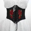 Ceintures mode élastique ceinture de ceinture femme habille de la ceinture corset large puant cuir minceur de cuir