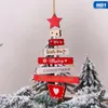 Decorações de Natal Desejamos a você uma alegria que Grow Drop Ornament Acessórios pendurados de madeira suprimentos de festa de madeira Presentes para crianças