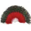 Stage Wear Peacock Feather Hand Fan Dancing Bridal Party Supply Decor Woman Accessories 28 Pieces Marabou Feathers