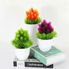 Fleurs décoratives 1pc simulé plantes vertes bonsaï artificiel petit arbre faux bureau Table en pot ornements maison jardin