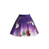 Skirts 2022 Autumn And Winter Products Christmas Snowman Print Skirt Women's Mid High Waist Zipper Pleated