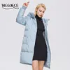 Parkas Miegofce Kış Kadınları Mahsuller Basit Moda Uzun Ceket Kadın Profesyonel Parka Femme Kış Paltosu D21858 220930