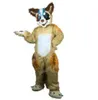 Christmas Brown Husky Fox Dog Mascot Costume Cartoon Character Outfit Suit Halloween Adults Size Birthday Party Outdoor Outfit Charitable activities