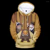 Herren Hoodies Halloween Sweatshirt Hoodie 3D Türkei Druck Männer Frauen Mode Streetwear Hip Hop Top