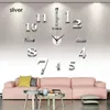 Wanduhren DIY abnehmbare Kunst Aufkleber Home Decor Wohnzimmer Quarz Nadel 3D leuchtende Uhr Spiegel Aufkleber kreativ 1