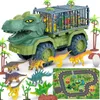 Diecast Model Araba 39cm Dinozor Araç Exkavatör Mühendislik Aracı Oyuncak Çocukların Atalet Taşımacılığı Boytoy Hediyesi 220930